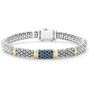 LAGOS SIGNATURE CAVIAR Blue Sapphire Caviar Bracelet | 6mm